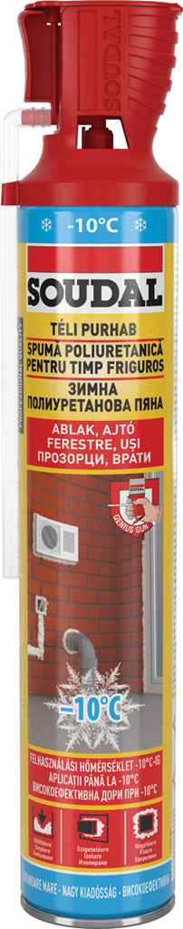 ПУ ръчна ЗИМНА пяна за многократна употреба 750мл 108895 Soudal