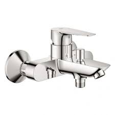 GROHE смесител за вана/душ с метална ръкохватка BauEdgw нов 23604001