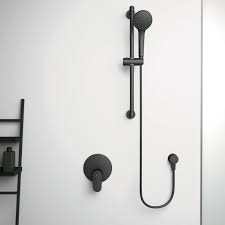 Душ с тръбно окачване и едно функционален ръчен душ ф100 Idealrain Soft BD142XG
