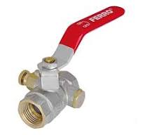 Ferro сфeричен кран 1 1/4 с изпускател KPO4