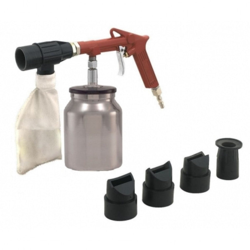 Пистолет пясъкоструен ф 2.5mm 500ml с комплект аксесоари RD-SBG01 RD-SBG01 RAIDER 089942