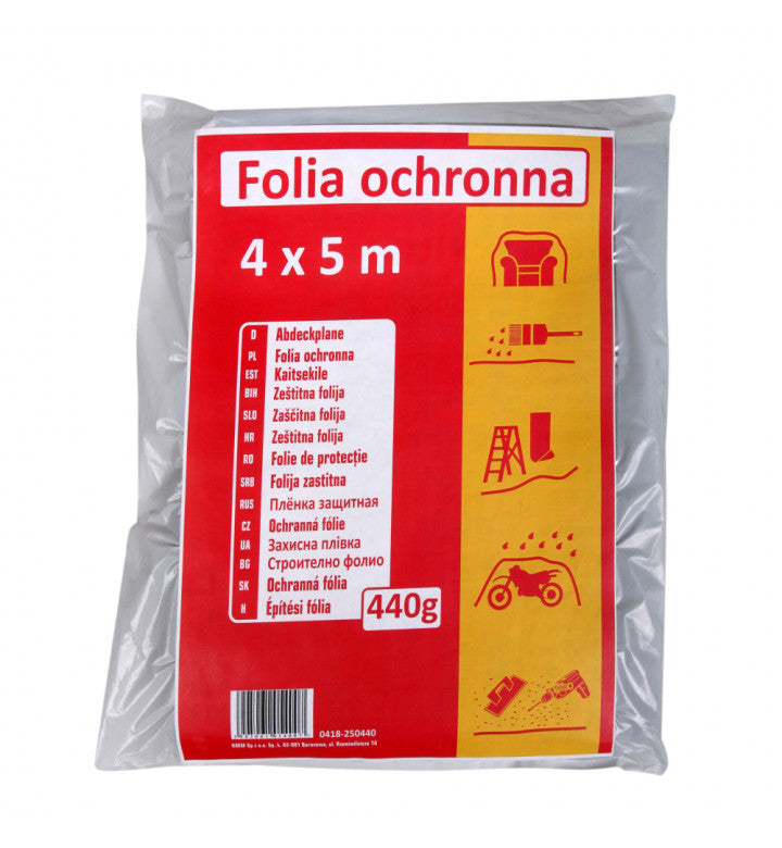 Покривно фолио LDPE 4х5м/440гр.20м2 0418-250440