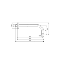 Стенно рамо 400mm B9445RO