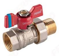 Ferro сферичен кран мж 1 пеперуда F-Comfort KFCM31