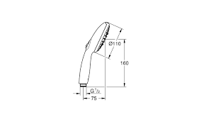 GROHE душ слушалка с 3 струи Tempesta 110 28419003