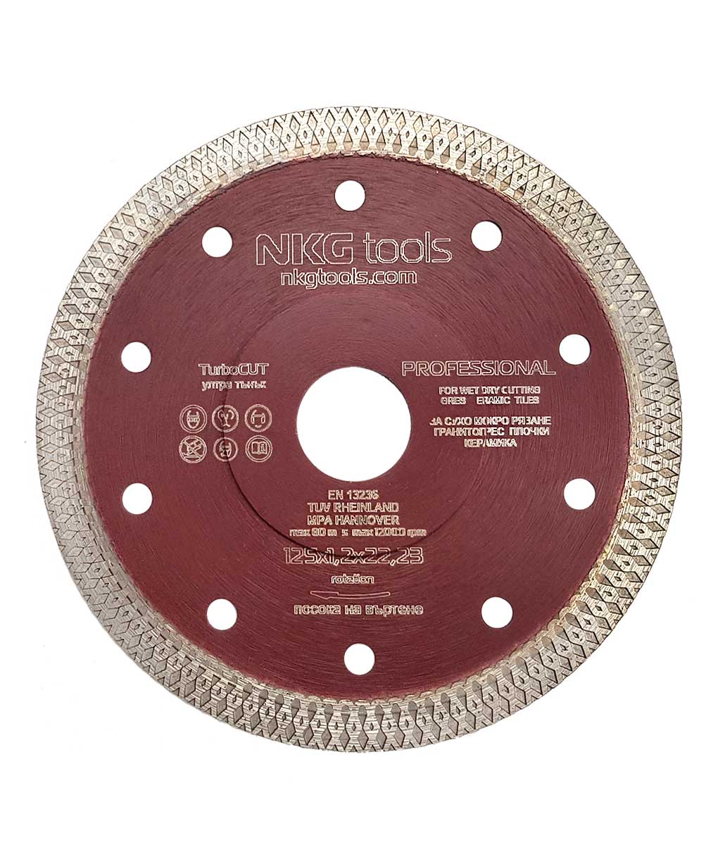 Диамантен диск за плочки TurboCUT NKG tools 125мм