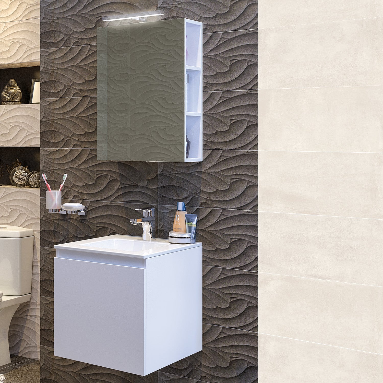 Горен шкаф за баня Изи/Triano