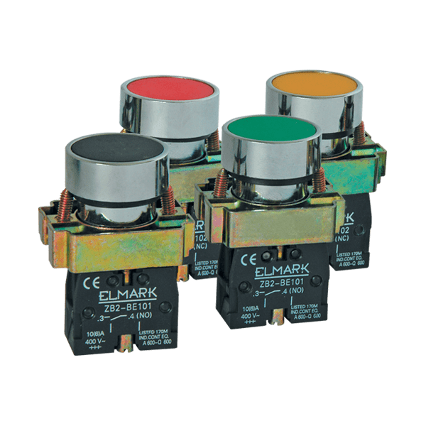Бутон EL2-BP 42 НЗ ЧЕРВЕН IP65 Elmark