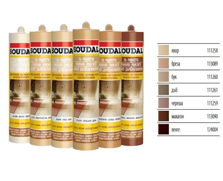 Soudal паркетен уплътнител