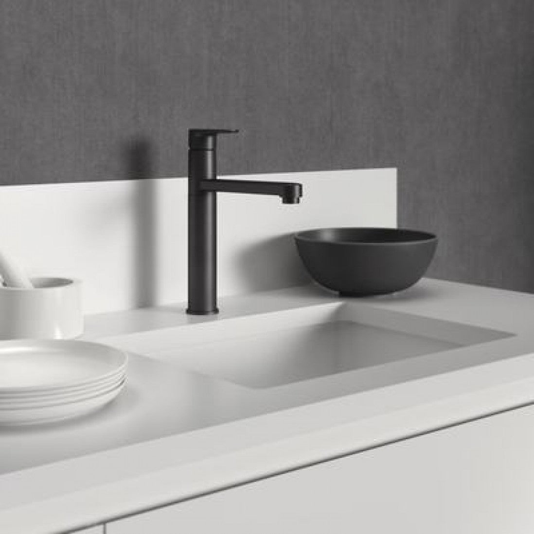 Стоящ кухненски смесител висок BC501XG CERAFINE O