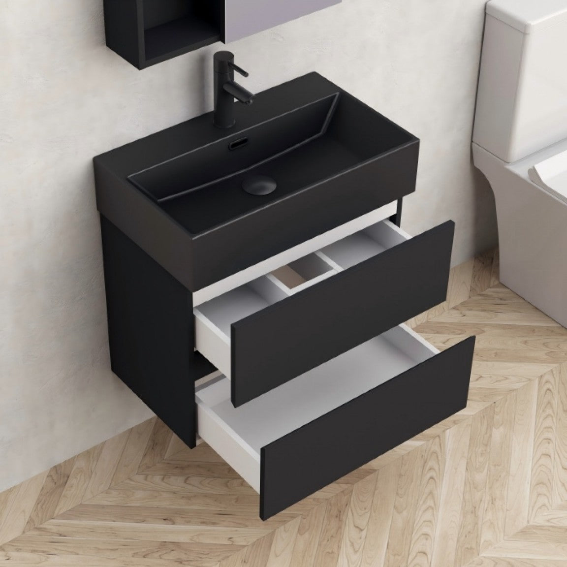 Долен PVC шкаф за баня COMPACT 5845B с умивалник 6036MB