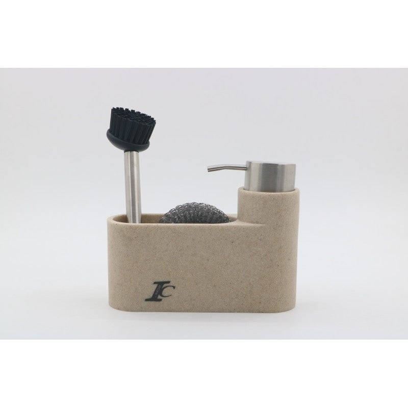 Дозатор за течен сапун с поставка за четка »