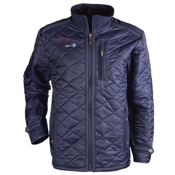 Мъжко зимно ватирано яке тъмно синьо AGILE JACKET 61253