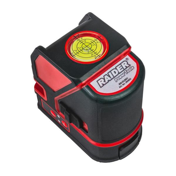 Линеен лазерен нивелир със зелен лъч Raider Power Tools RD-CLG01, 260803 - 30 m, 180°