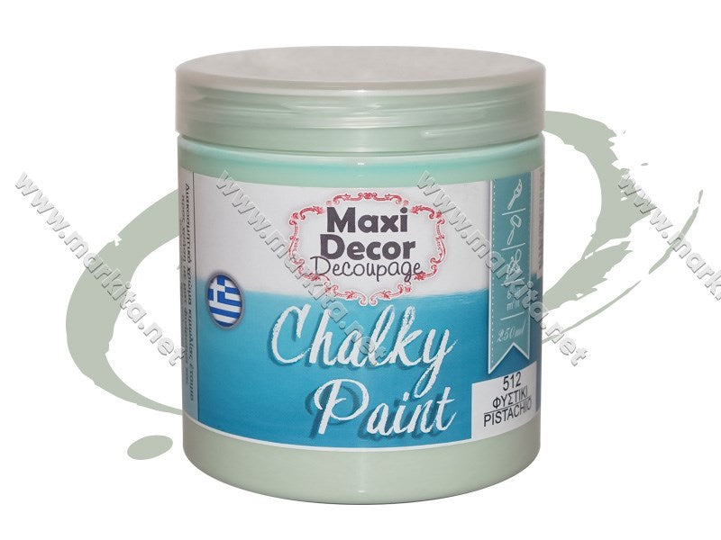 Chalky Paint тебеширена боя 250мл цвят 512-Pistachio