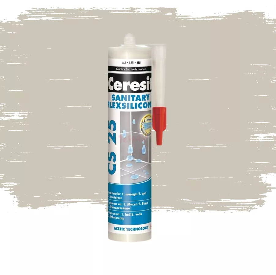 Санитарен силикон 280 мл CS 25 CERESIT
