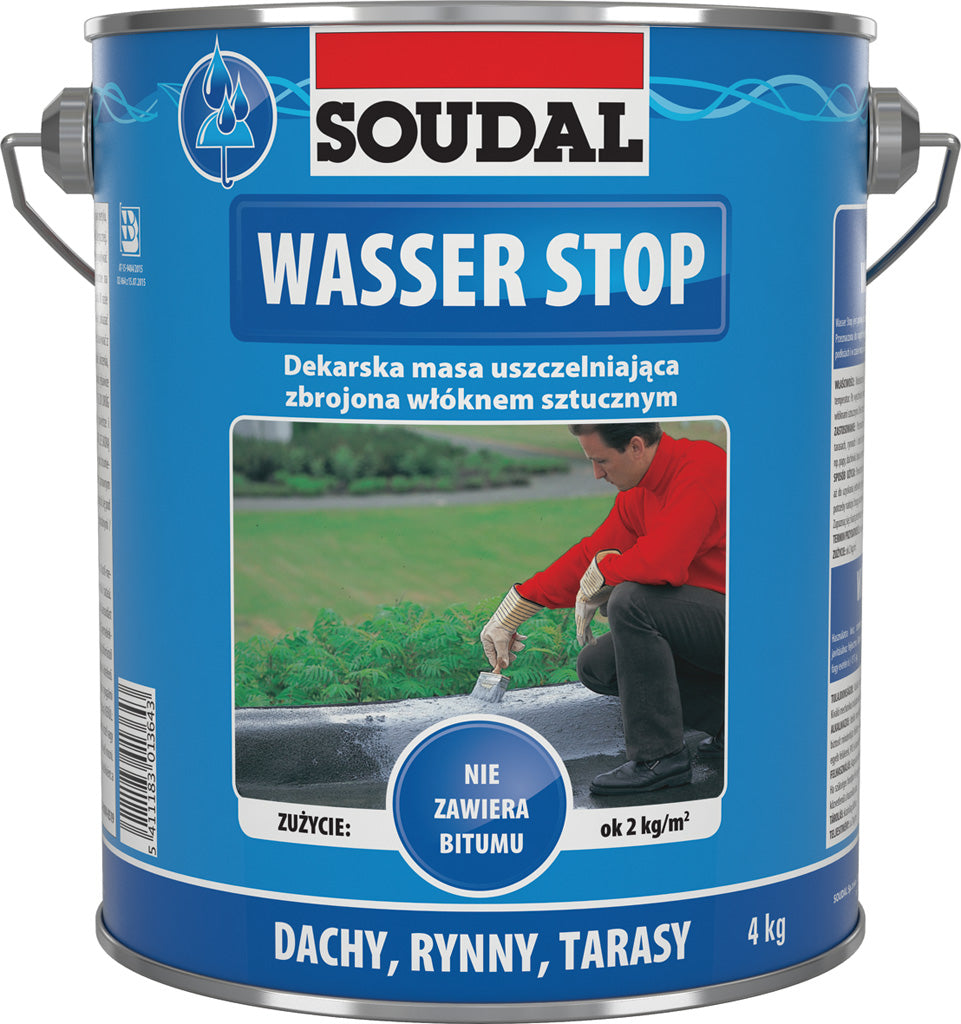 Soudal WASSER STOP - течна гума сив