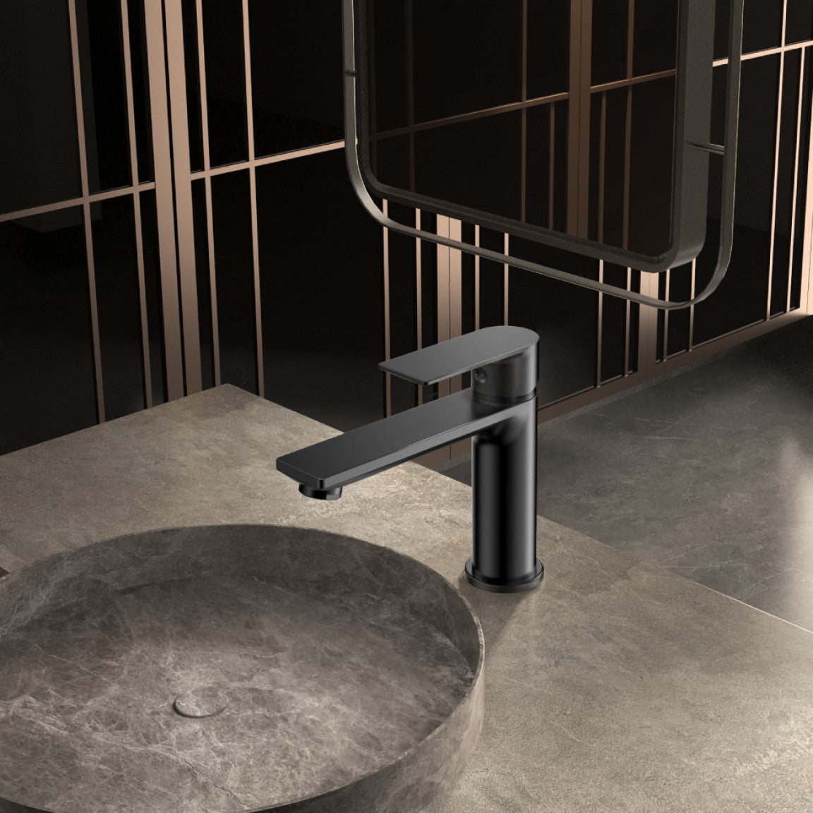 FAUCET VELARO BLACK смесител за умивалник стоящ 02113250BM