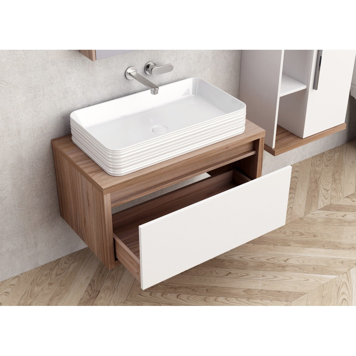 ПВЦ шкаф за баня ICP 4540-80