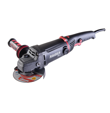 Ъглошлайф електрически 125mm 1500W регулиращи обороти RDP-AG64 Black edition 020304/Raider