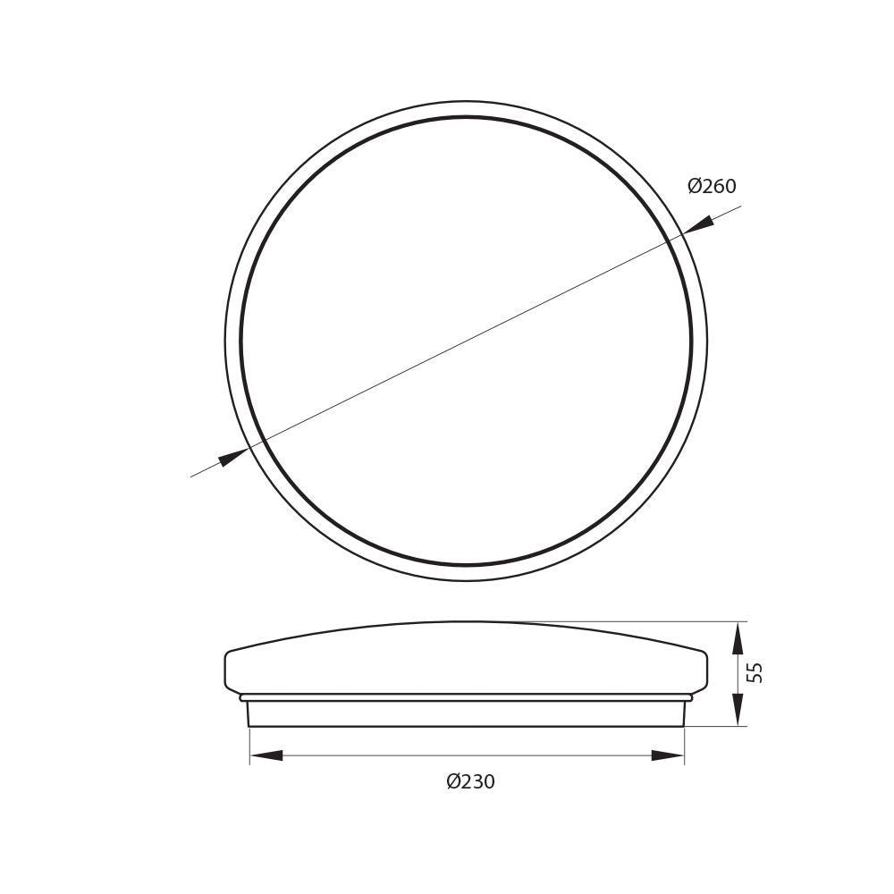 LED плафон KARINA LED ∙ CCT-switch ∙ 3000K-4000K-6400K