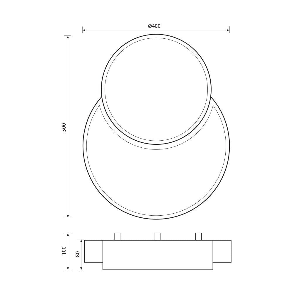 LED плафон PEBBLE LED ∙ 35W ∙ CCT ∙ 3000-4000-6000K