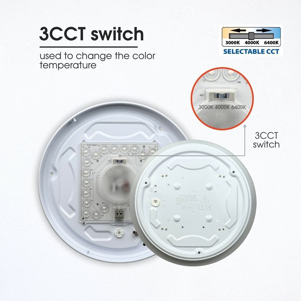 LED плафон KARINA LED ∙ CCT-switch ∙ 3000K-4000K-6400K