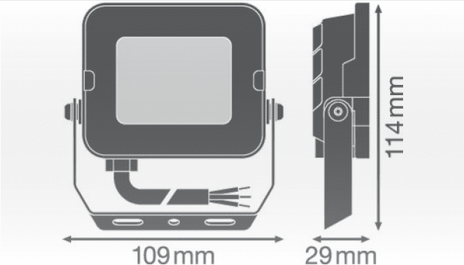 ОСР.LED Прожектор COMPACT SYM100 прожектор 10w/840 4000K 230V IP65 черен Ledvance 574595