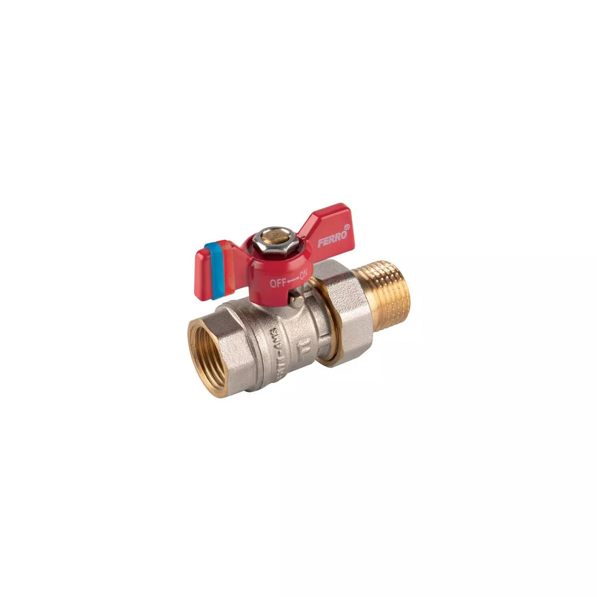 Ferro сфричен кран 1 с холендър пеперуда F-Comfort KFCS3