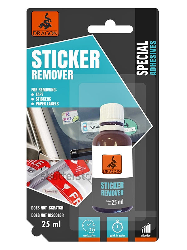 Течност за премахване на лепило и следи от етикети DRAGON STICKER REMOVER 25 ml /блистер/ DZN025/BL