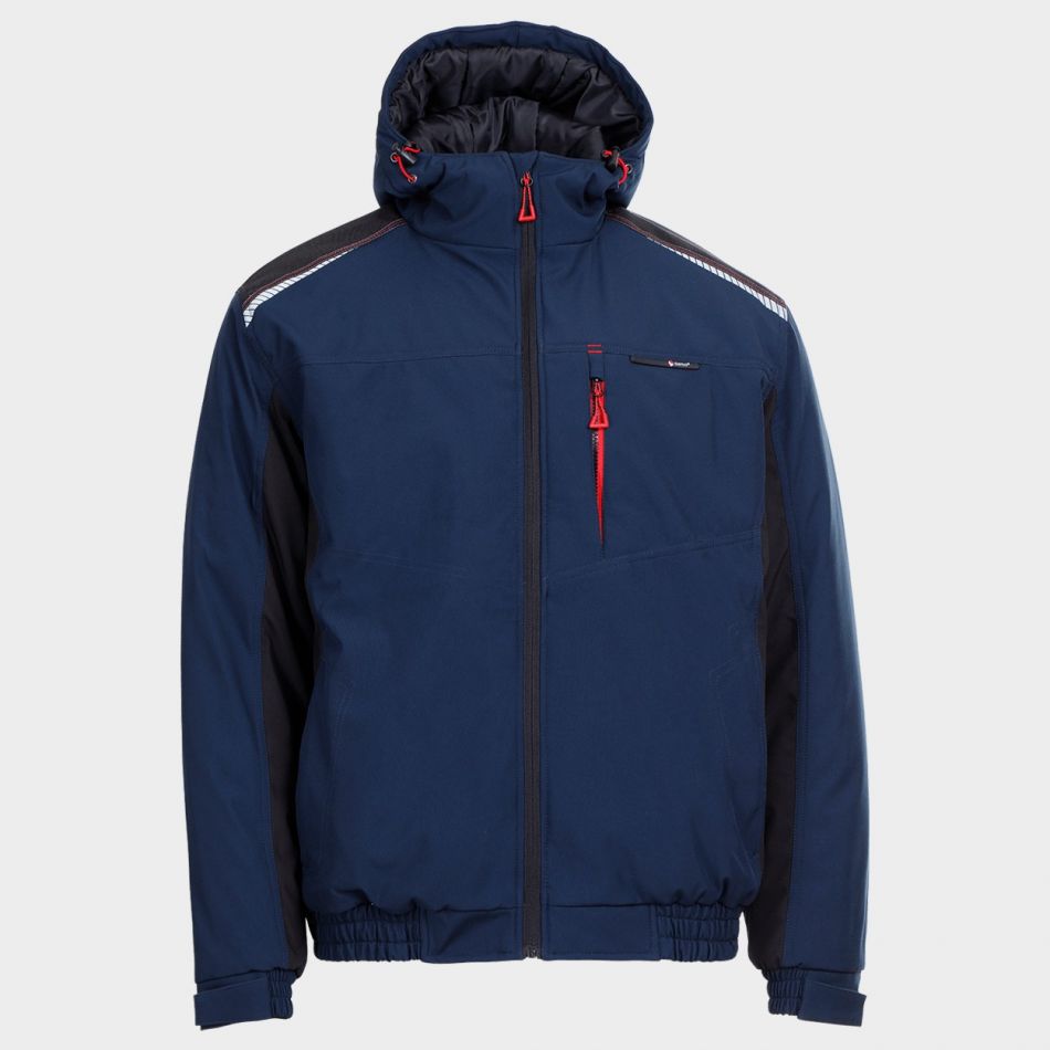 Мъжко зимно яке REVOLT SOFTSHELL WINTER NAVY BLUE/BLACK