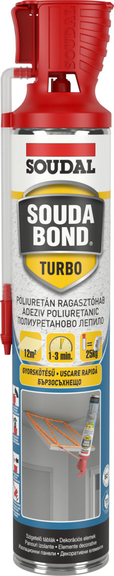 Soudabond Turbo Genius ПУ пяна за лепене и зидане Soudal