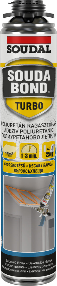 Soudabond Turbo Genius ПУ пяна за лепене и зидане Soudal