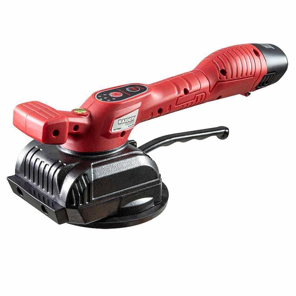 Виброчук акумулаторен за плочки, RAIDER RD-TV01, 130 мм, до 100 кг, в куфар