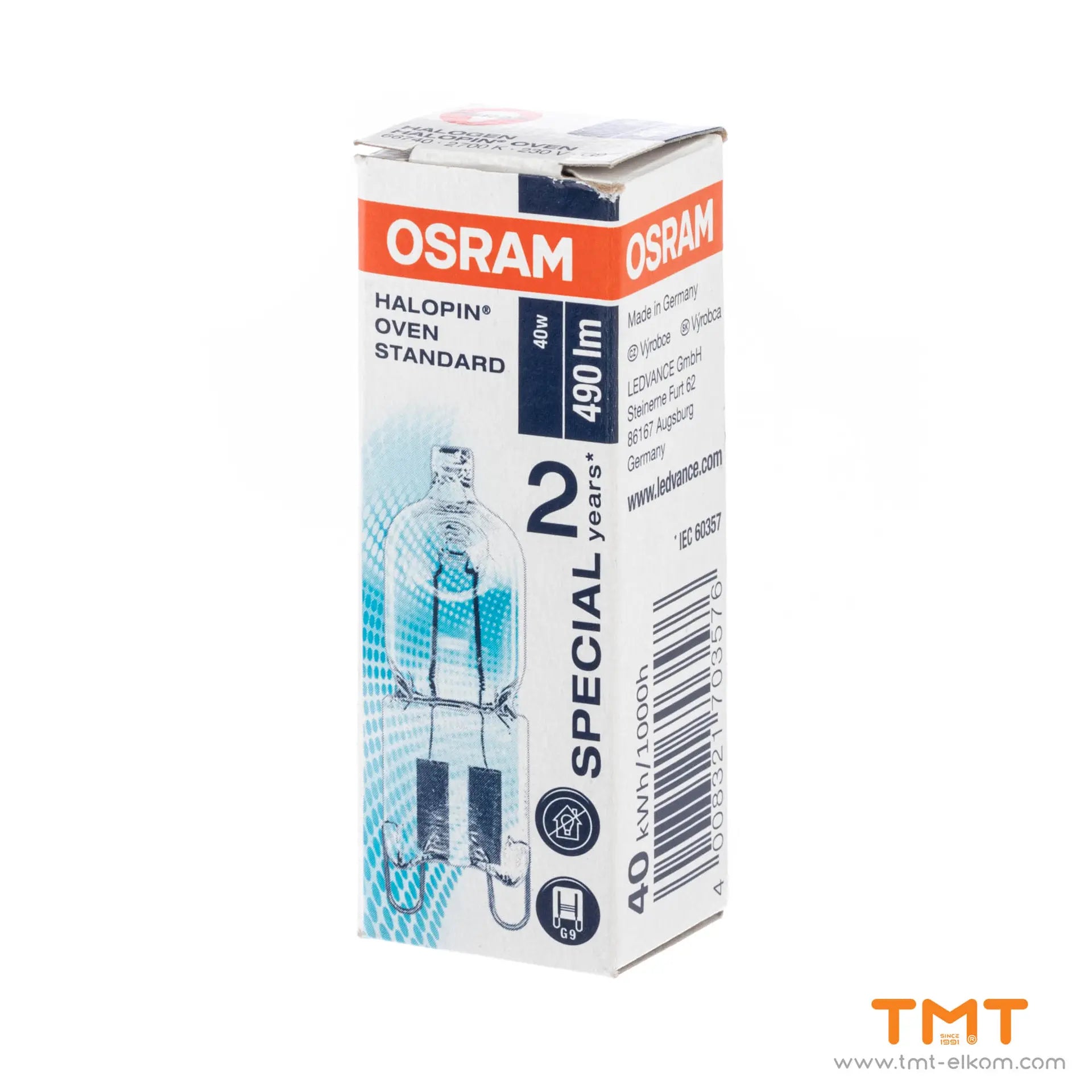 Халогенна крушка за печка/OVEN 40w 230v G9 66740 703576/OSRAM