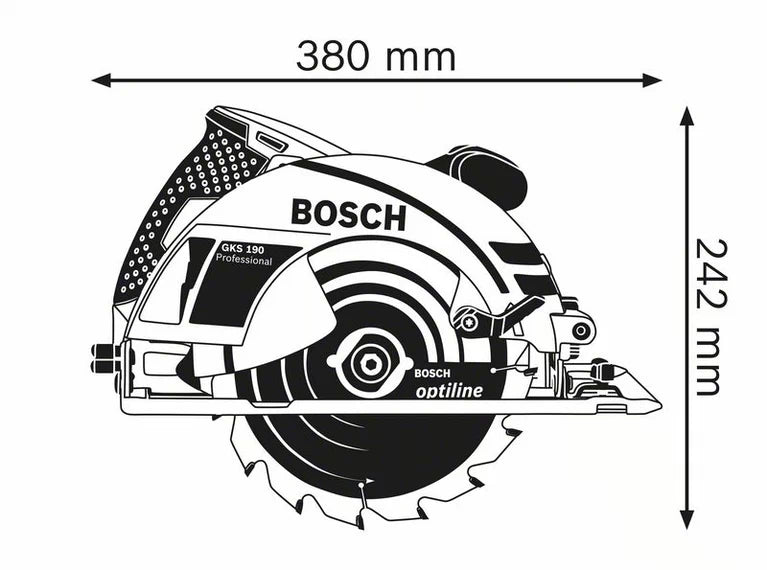 Ръчен циркуляр GKS 190 Bosch Professional