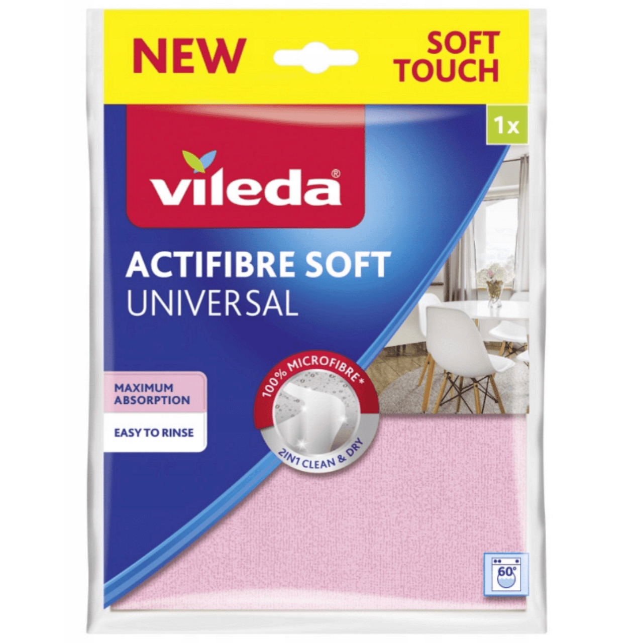 Универсална микрофибърна кърпа Vileda Actifibre Soft