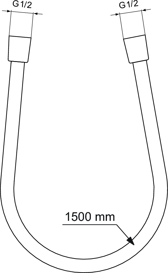 Шлаух за ръчен душ Idealflex BE150AA/Ideal Standart