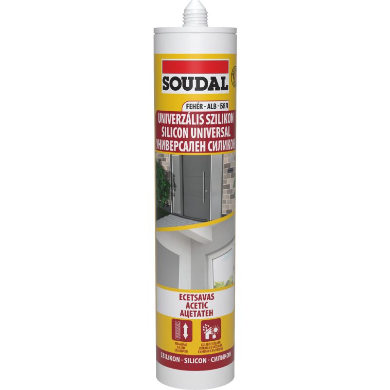 Soudal силикон универс.бял 280мл 103234