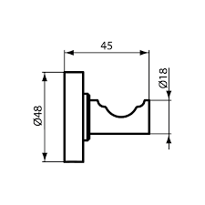 Единична закачалка IOM Ideal Standard A9115XG