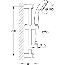 GROHE душ комплект с тръбно окачване Tempesta 110 /27600003