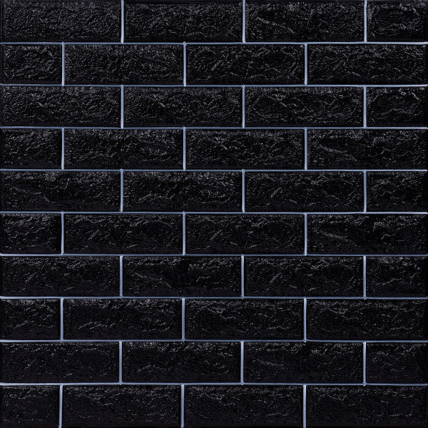 Топлоизолационно самозалепващо пано Cultural Wall 70x77x0.8 сm черно/бяло Limex