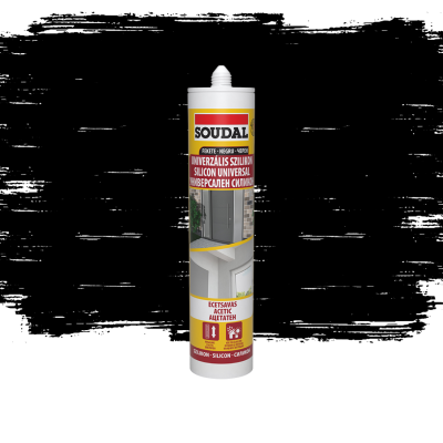 Soudal силикон универс.черен 280мл 103414