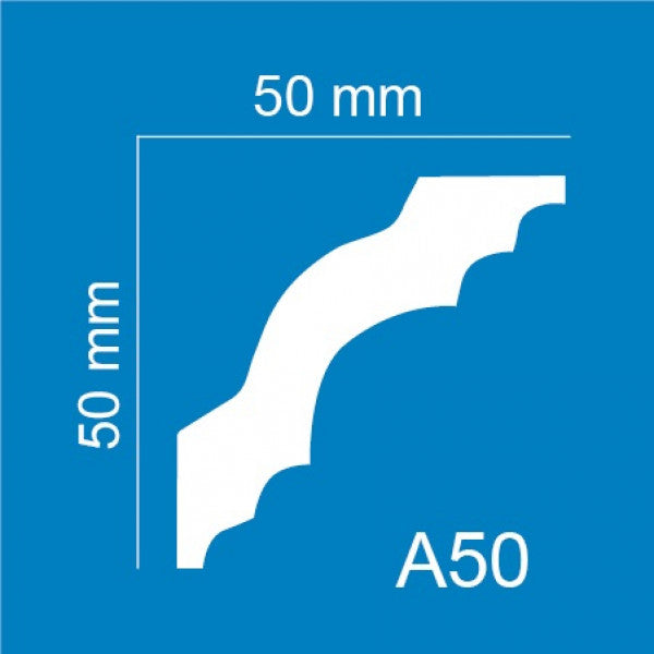 XPS Корниз A50 /50x50мм/ Limex