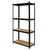 Стелаж метален поц.Standart- BLACK-DIY 4х175 1800х900х400мм 4 MDF рафта 3511400