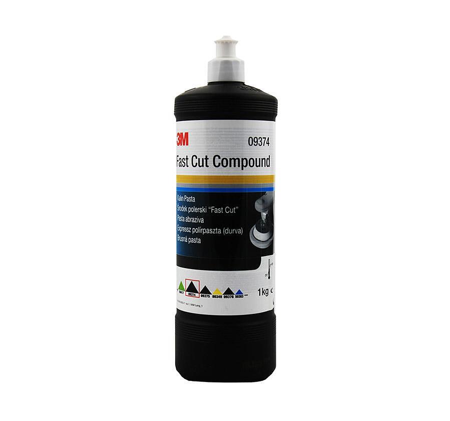 Абразивна паста 3M 9374 Fast Cut Compound бяла капачка 1л