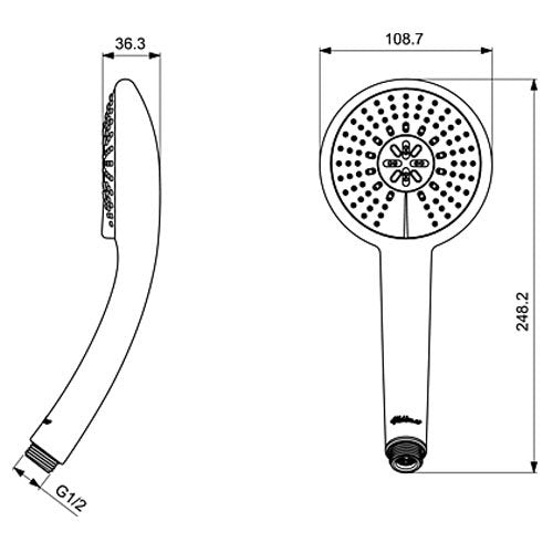 Ръчен душ VidimaFresh B0827AA/Ideal Standart