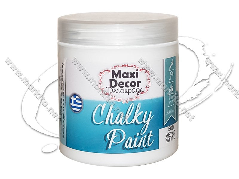 Chalky Paint тебеширена боя 250мл цвят 500-бял