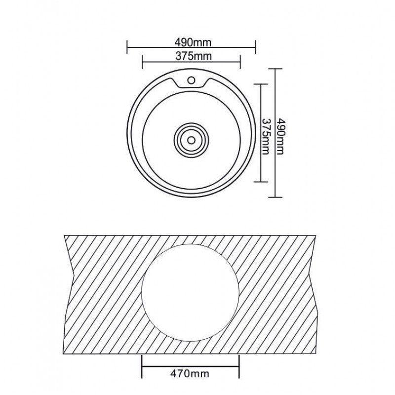 Кухненска мивка алпака ICK 4949 UA