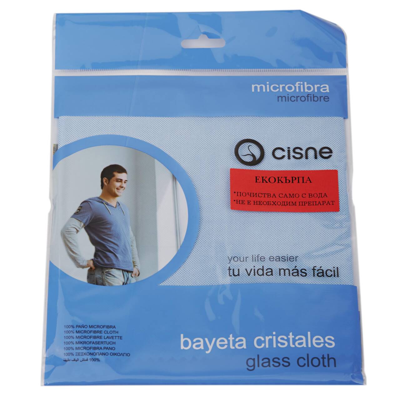 Cisne микрофибърна кърпа за стъкло